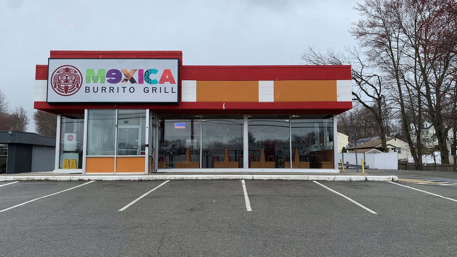 Mexica Burrito Grill Billerica storefront at 647 Boston Rd, Billerica, MA