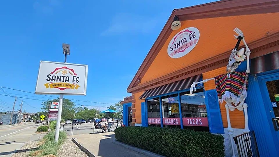 Santa Fe Burrito Grill Franklin storefront at 28 W Central St, Franklin, MA
