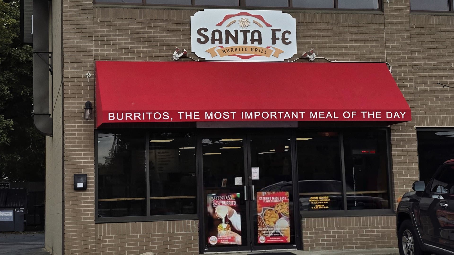 Santa Fe Burrito Grill Rockland storefront at 100 Market St, Rockland, MA