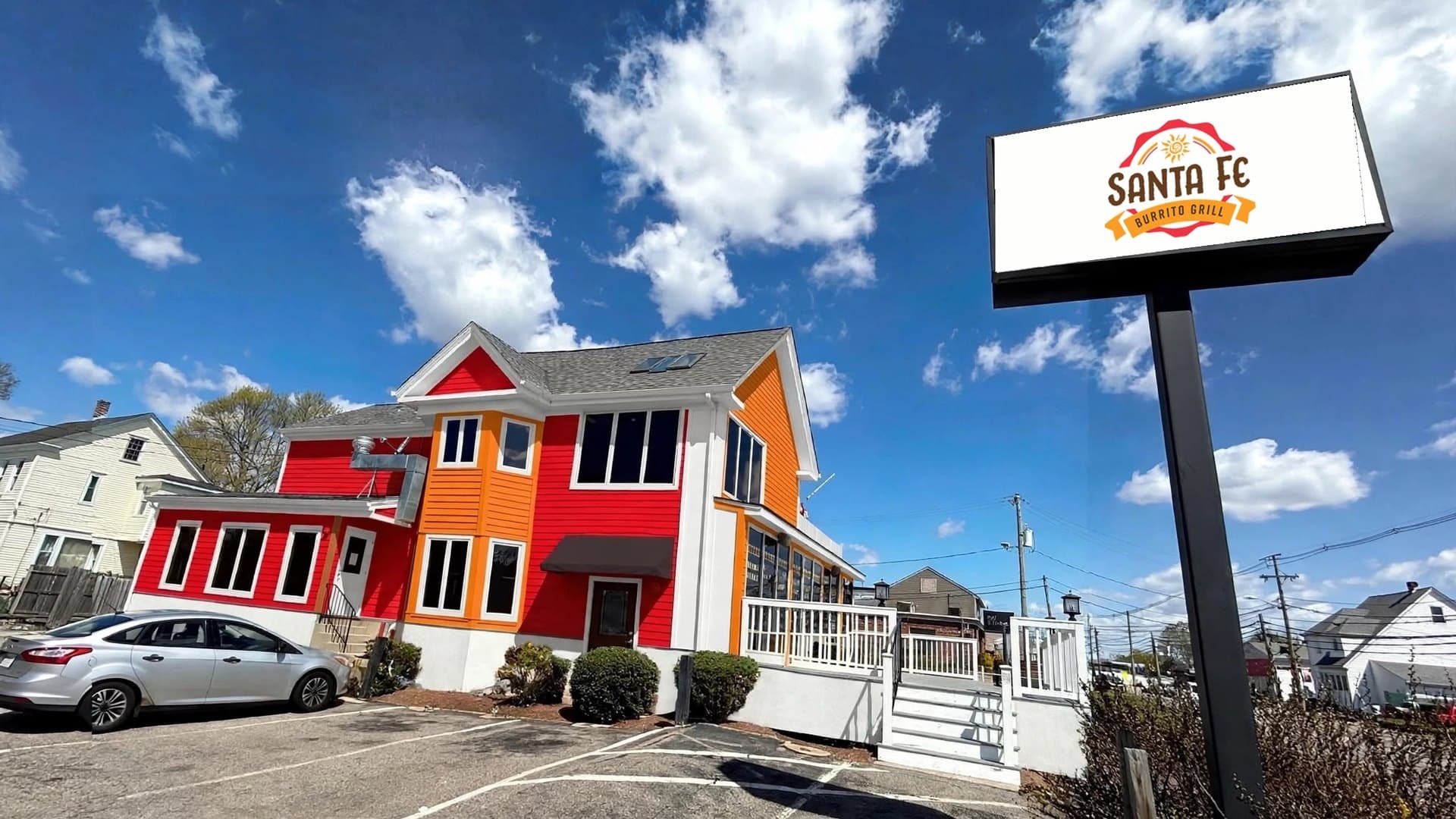 Santa Fe Burrito Grill Stoughton storefront at 577 Washington Street, Stoughton, MA