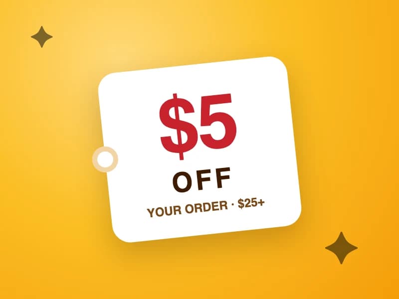 $5 Off Your Order